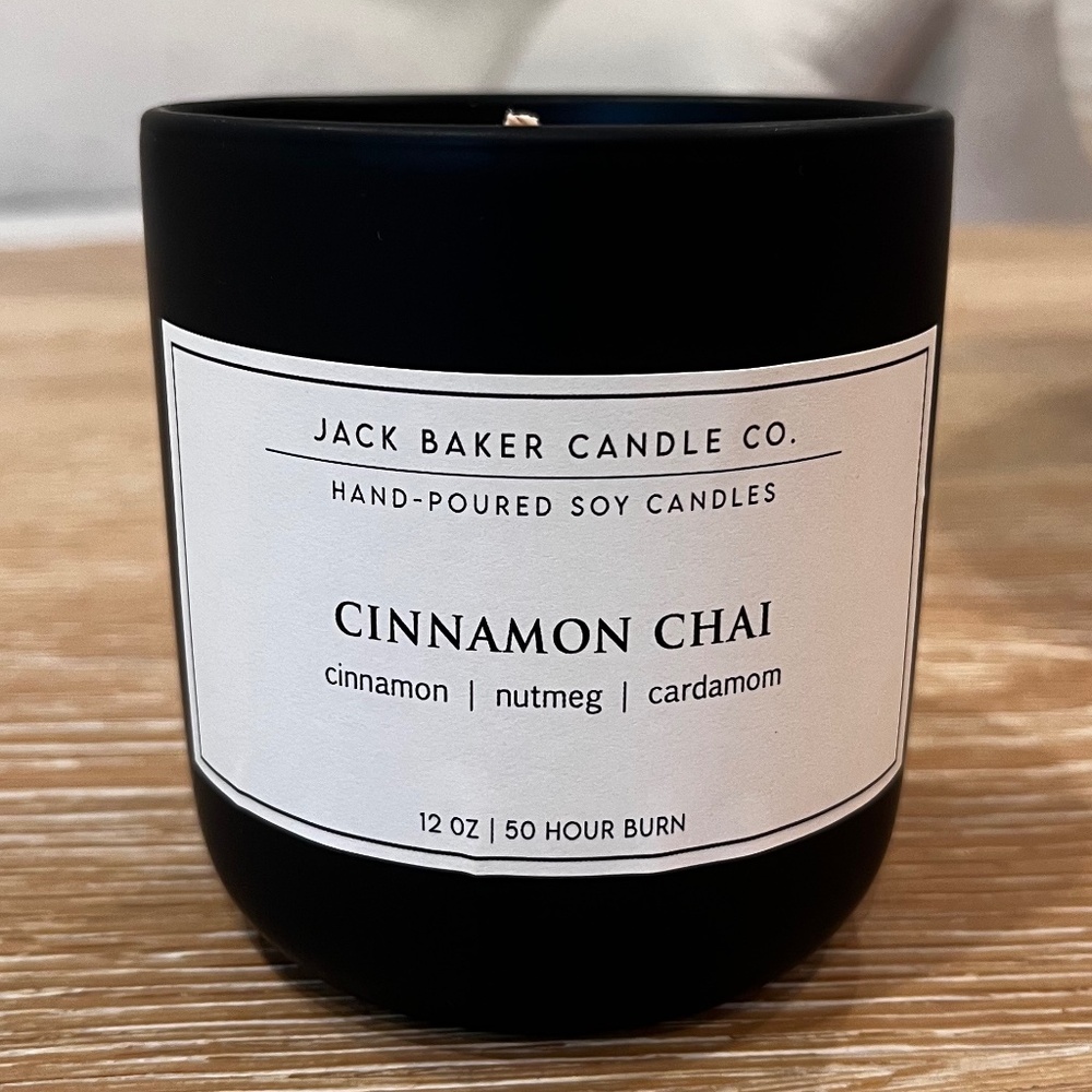Jack Baker Candle Co. — Cinnamon Chai Hand Poured Soy Candle